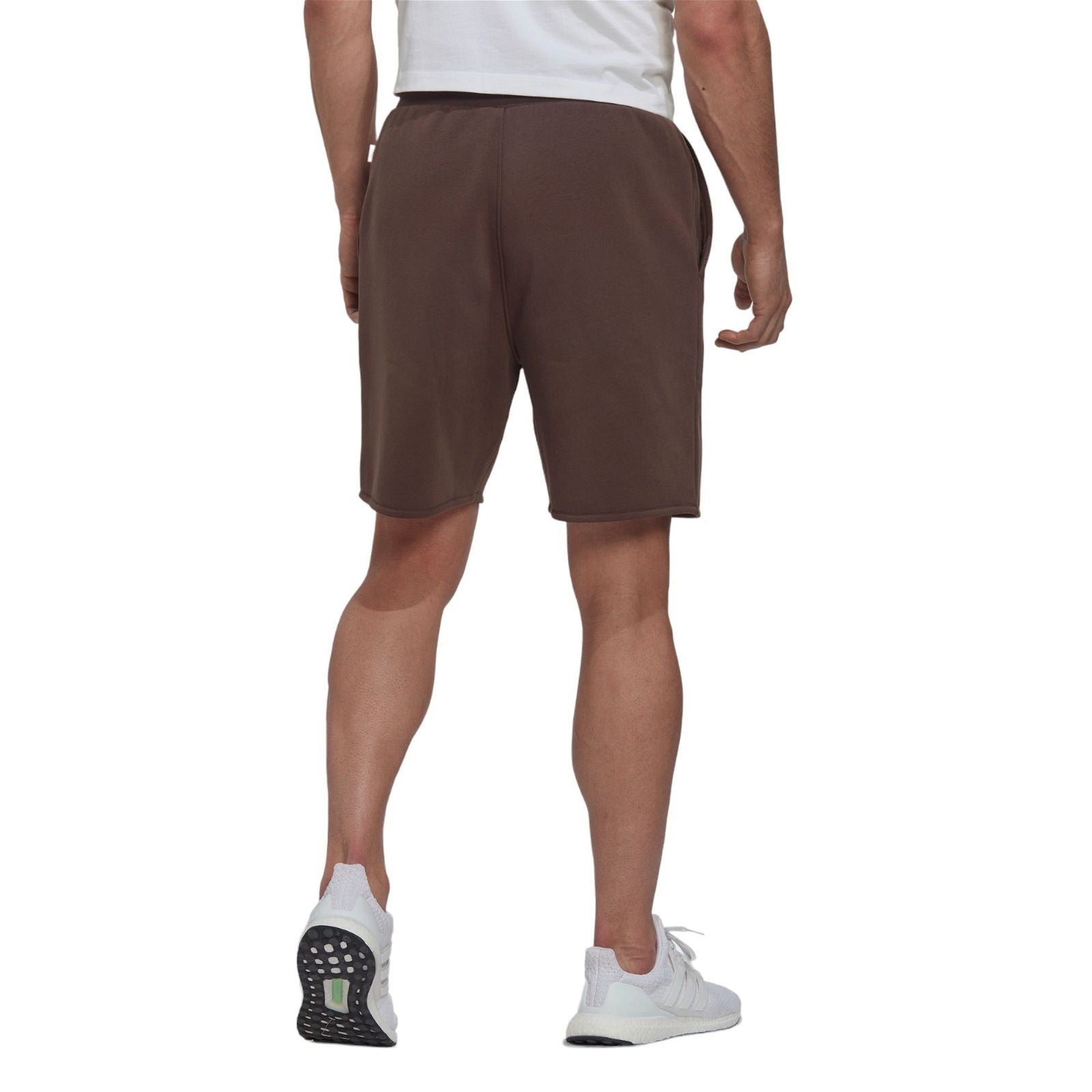 adidas Studio Lounge Fleece Shorts - Brown - ViaductClothing -  -  