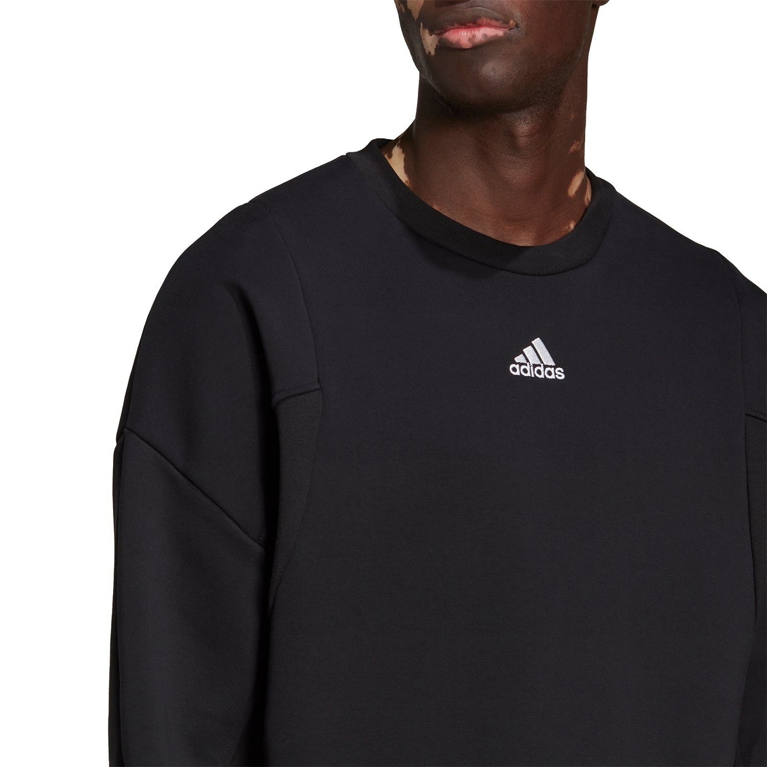 adidas Studio Lounge Fleece Sweater - Black - ViaductClothing -  -  
