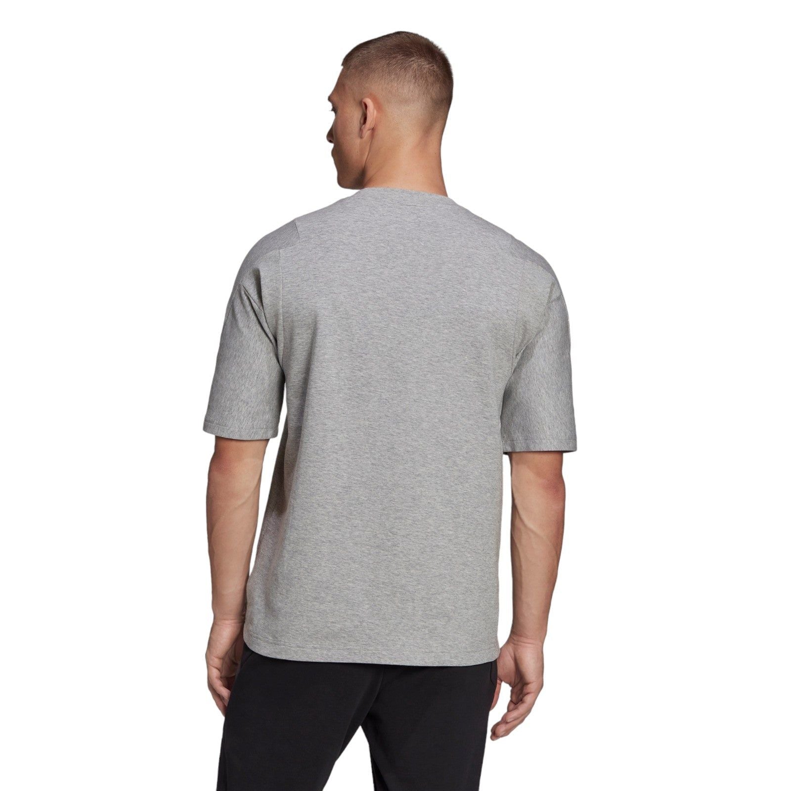 adidas Studio Lounge Tee - Medium Grey Heather - ViaductClothing -  -  