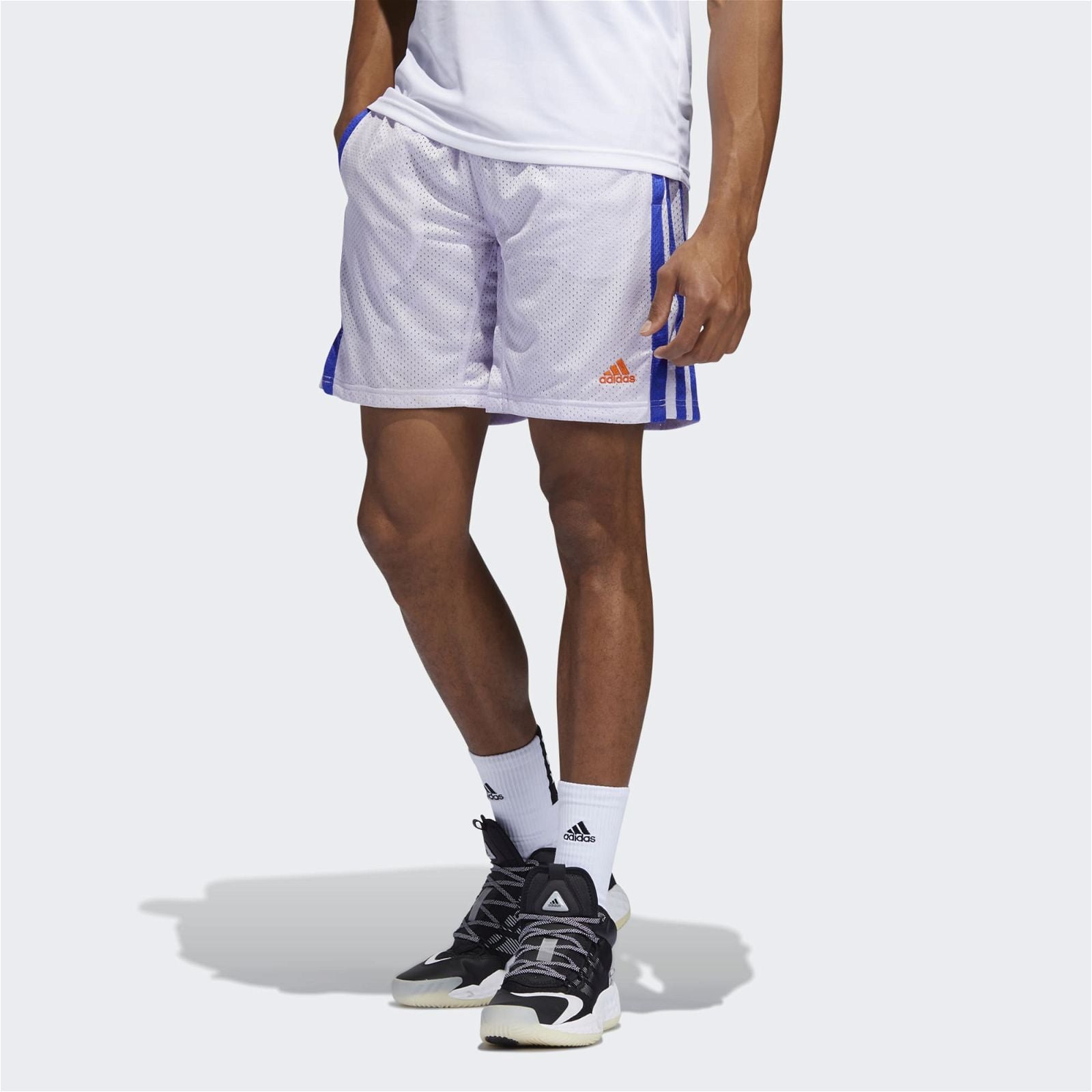 adidas Summer Legend Basketball Shorts - Purple Tint - ViaductClothing -  -  