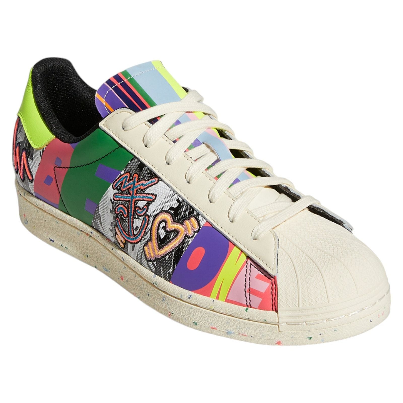 adidas Superstar x Kris Andrew Small Pride Collection Trainers - White - ViaductClothing -  -  
