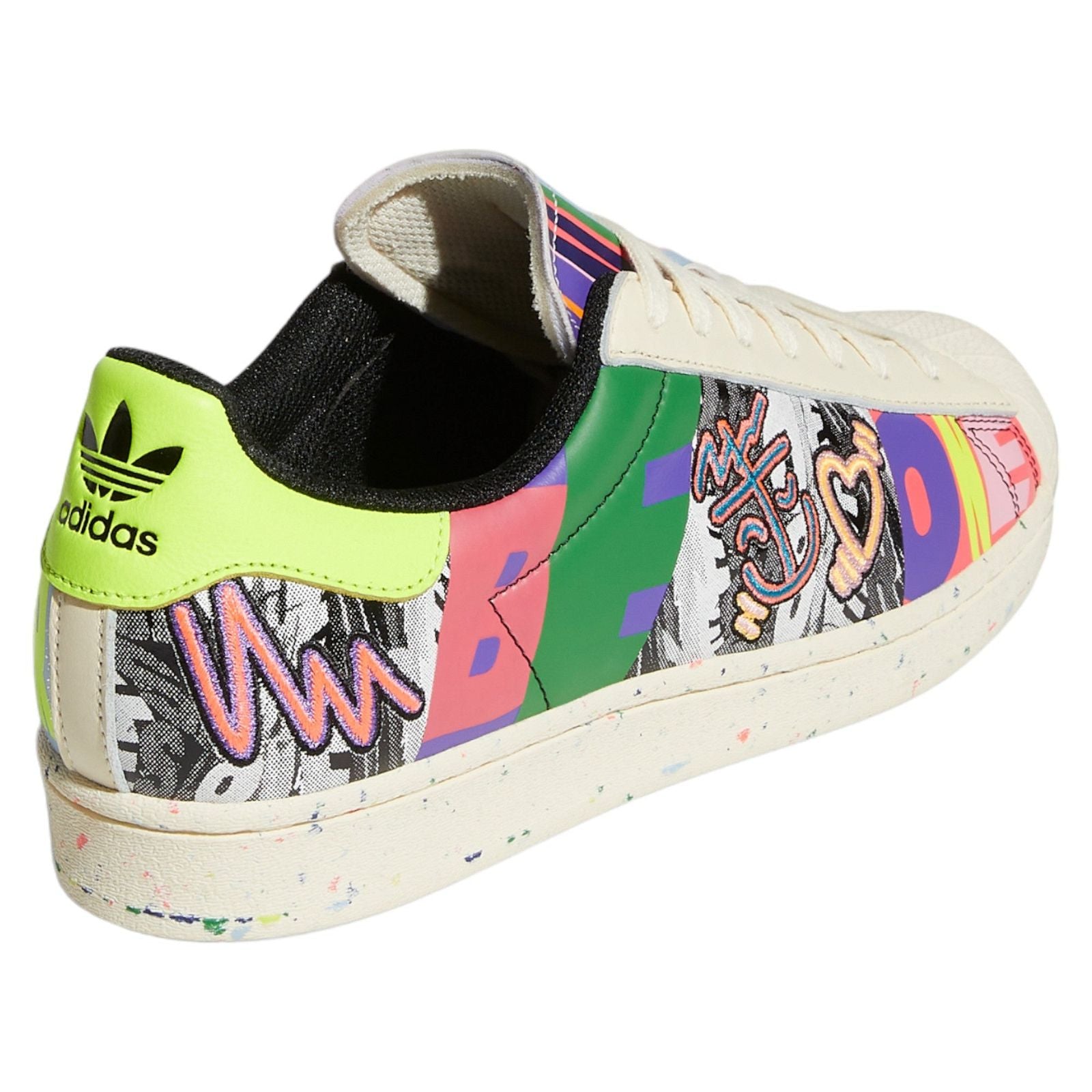 adidas Superstar x Kris Andrew Small Pride Collection Trainers - White - ViaductClothing -  -  