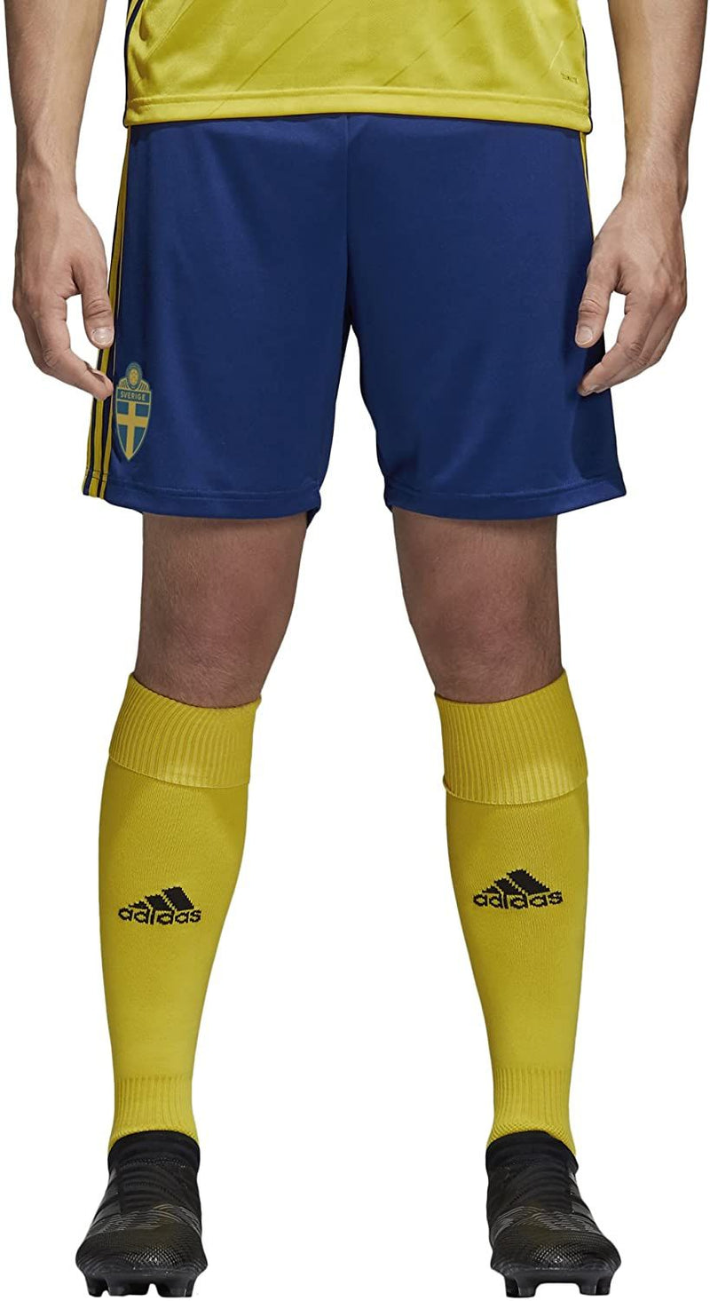 adidas Sweden Home Football Shorts 18-19 - Blue - ViaductClothing -  -  