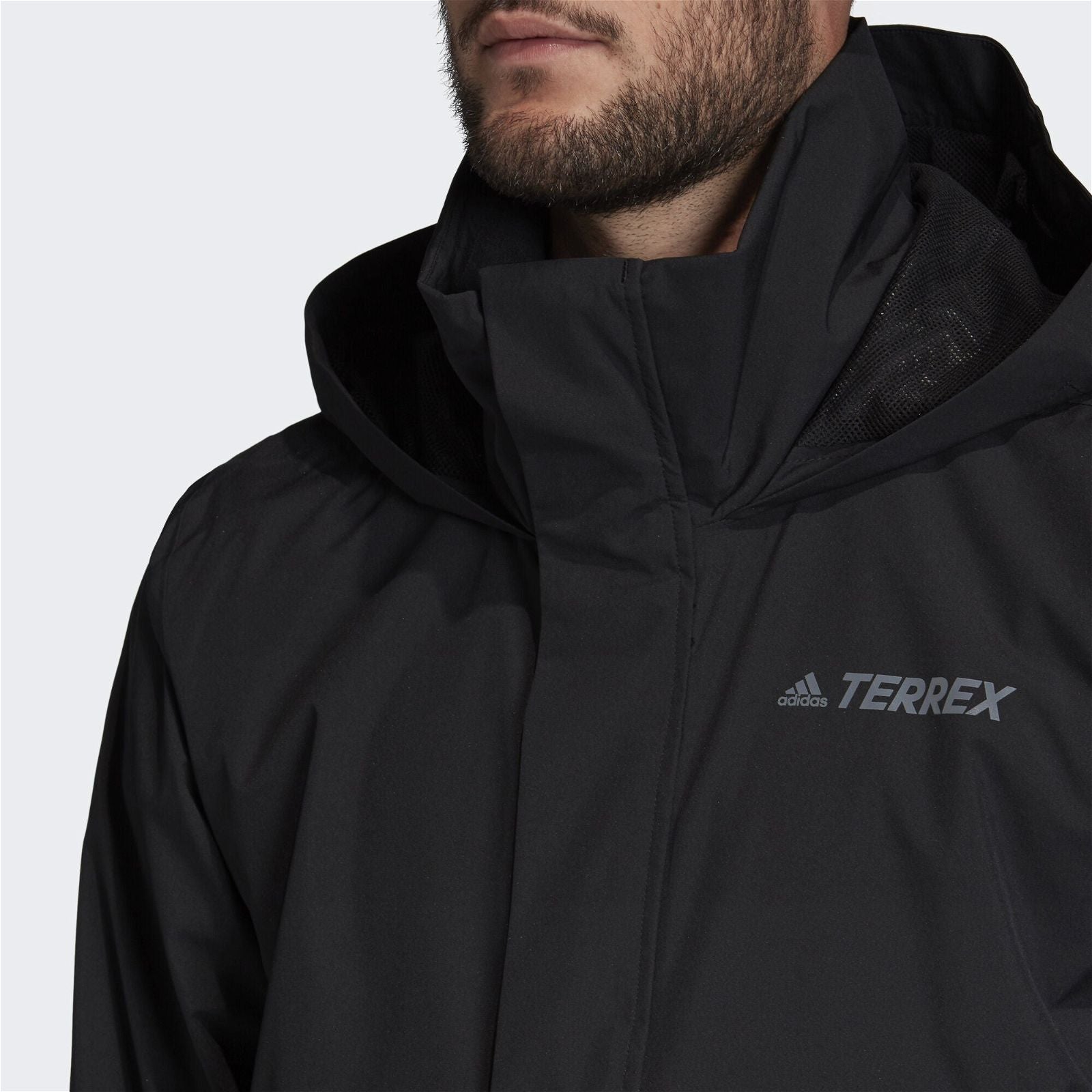 adidas Terrex AX Technical Hooded Jacket - Black - ViaductClothing -  -  