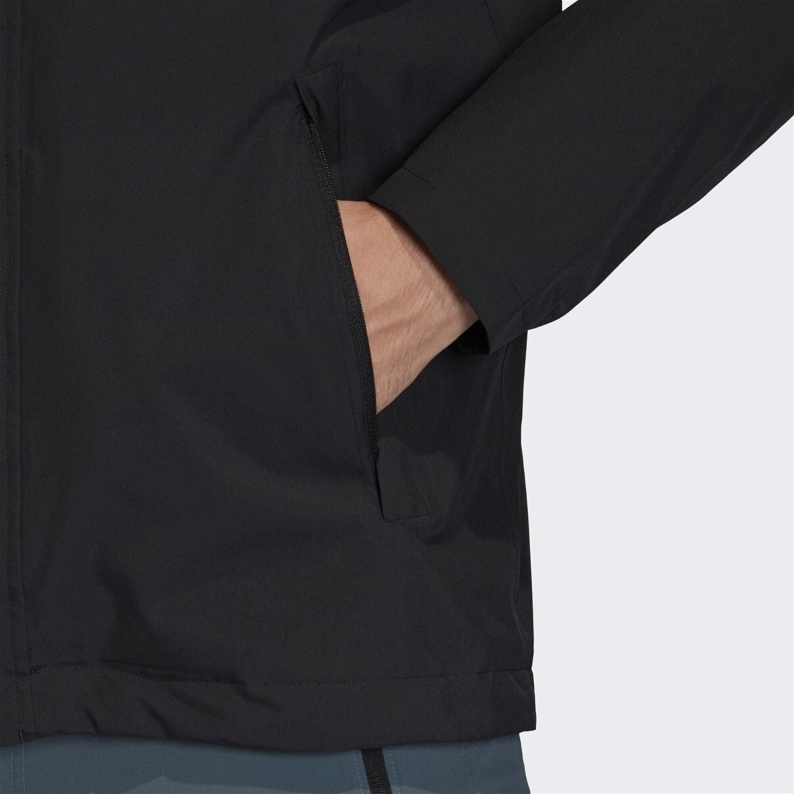 adidas Terrex AX Technical Hooded Jacket - Black - ViaductClothing -  -  