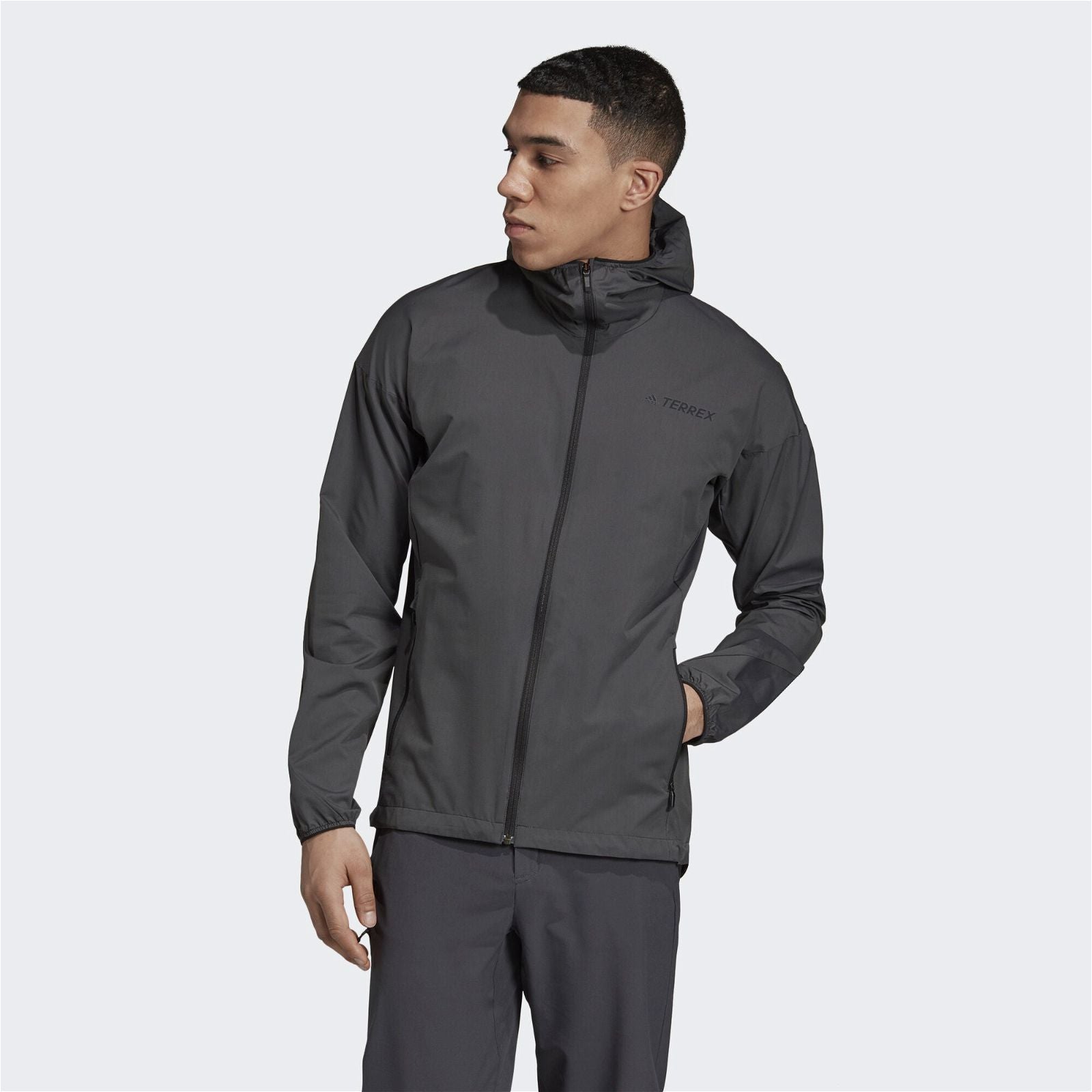 adidas Terrex Agravic Wind Jacket - Grey - ViaductClothing -  -  