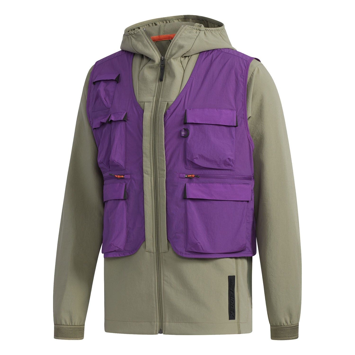 adidas Terrex Capsule Three-in-One Stretch Jacket - Green - ViaductClothing -  -  