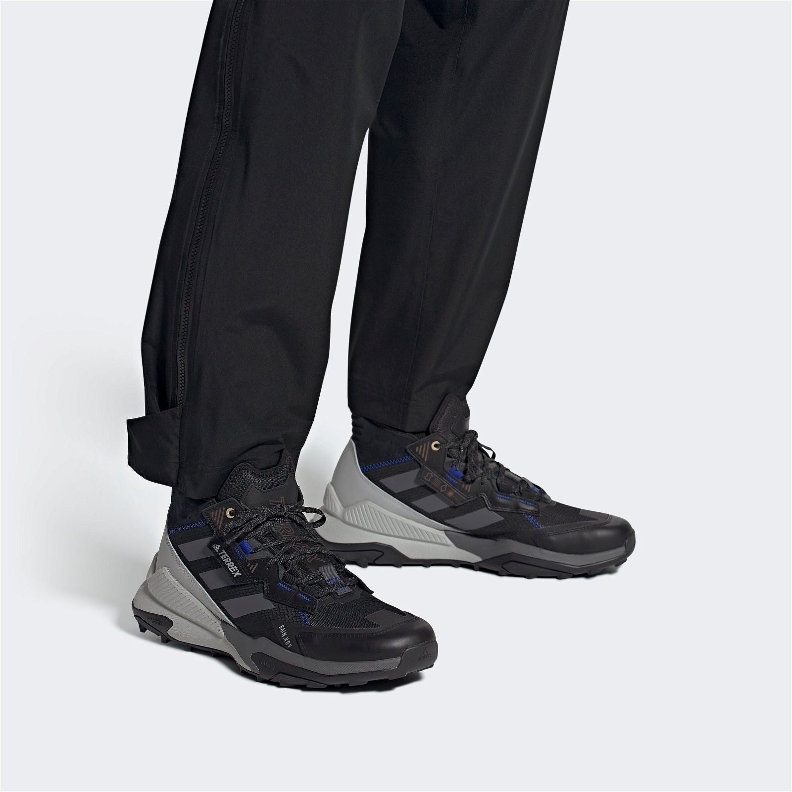 adidas Terrex Hyperblue Mid Rain.RDY Walking Shoes - Black Grey - ViaductClothing -  -  