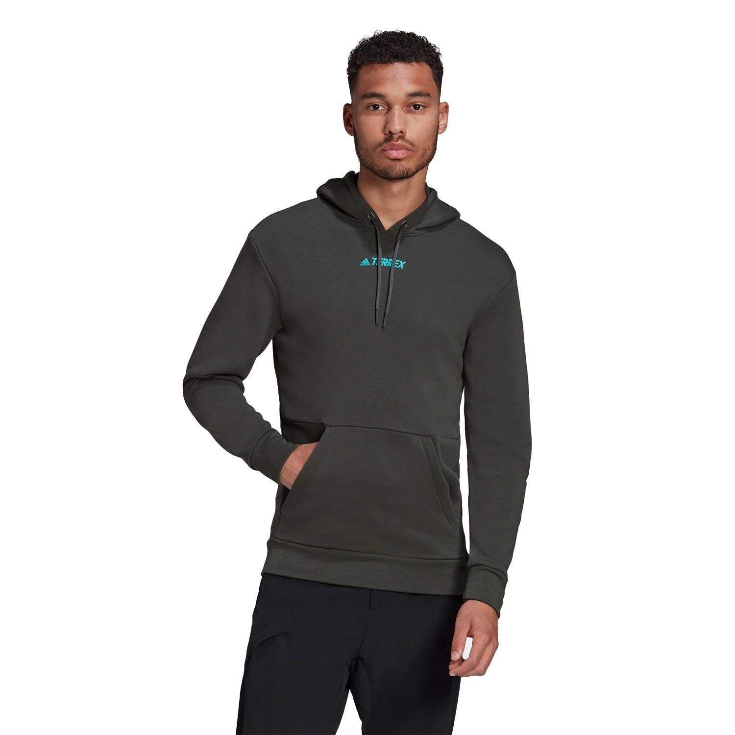 adidas Terrex Logo Hoodie - Green - ViaductClothing -  -  