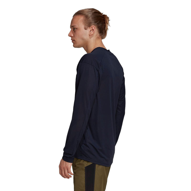 adidas Terrex Primeblue TX Trail Long Sleeve T Shirt - Navy - ViaductClothing -  -  
