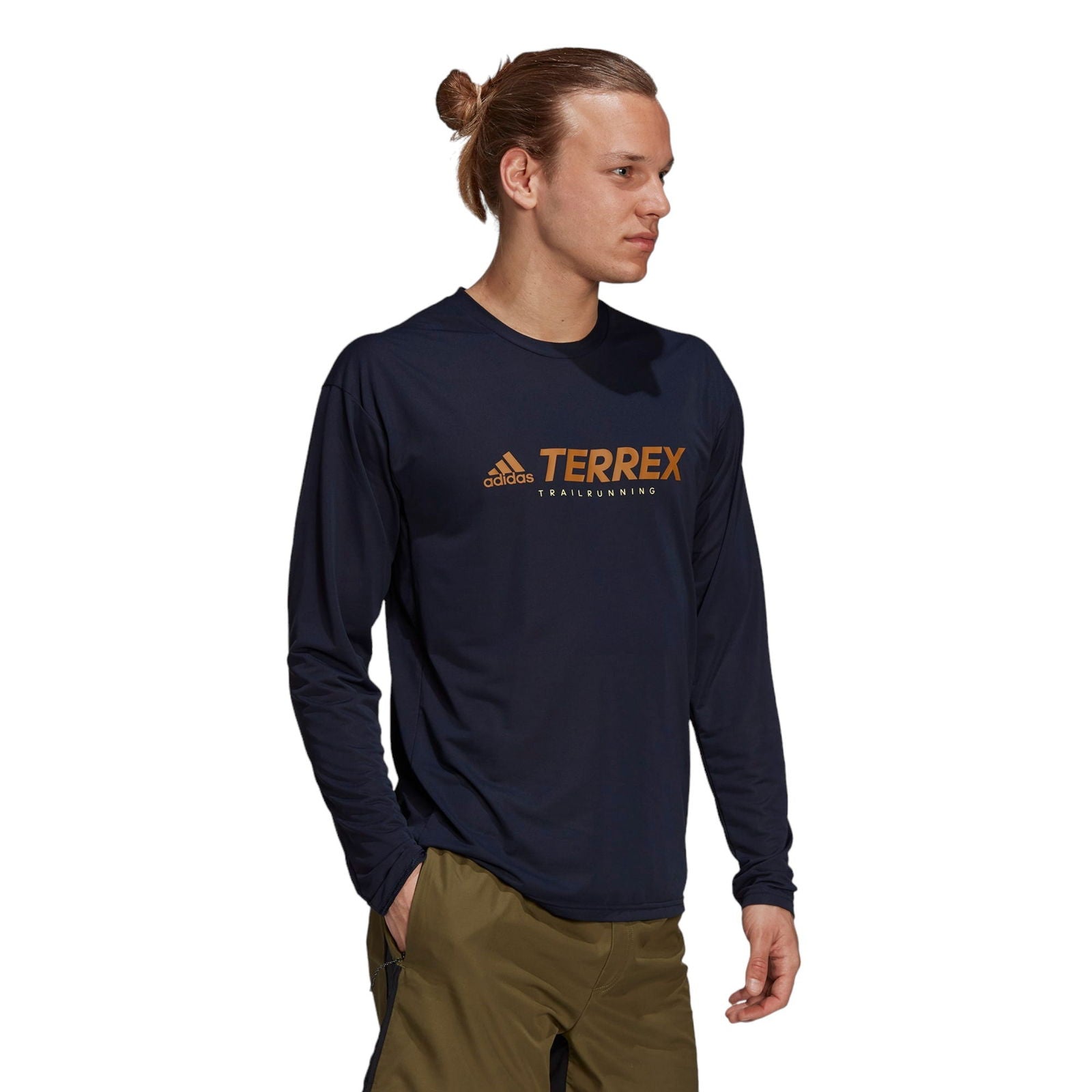 adidas Terrex Primeblue TX Trail Long Sleeve T Shirt - Navy - ViaductClothing -  -  