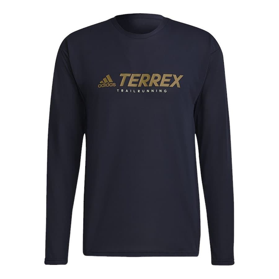 adidas Terrex Primeblue TX Trail Long Sleeve T Shirt - Navy - ViaductClothing -  -  