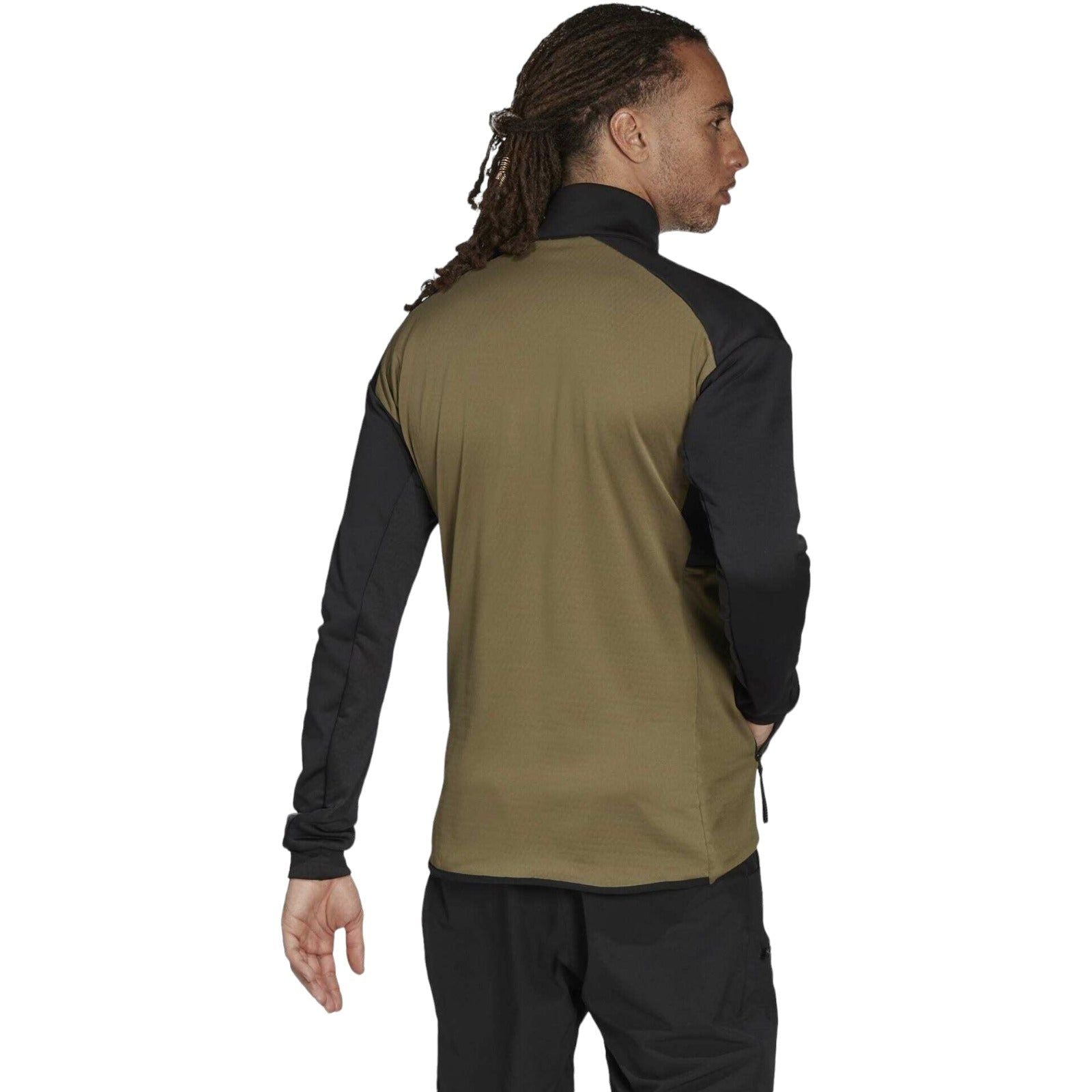 adidas Terrex Tech Fleece Hiking Jacket - Black - ViaductClothing -  -  