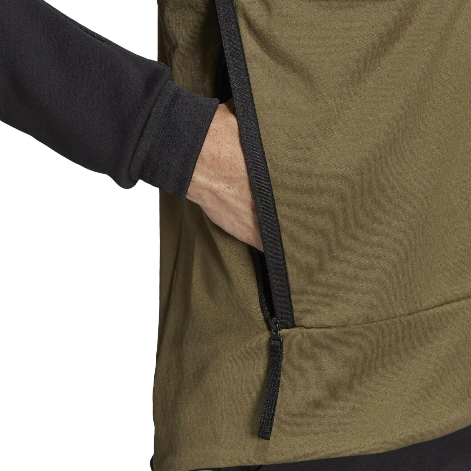 adidas Terrex Tech Fleece Hiking Jacket - Black - ViaductClothing -  -  