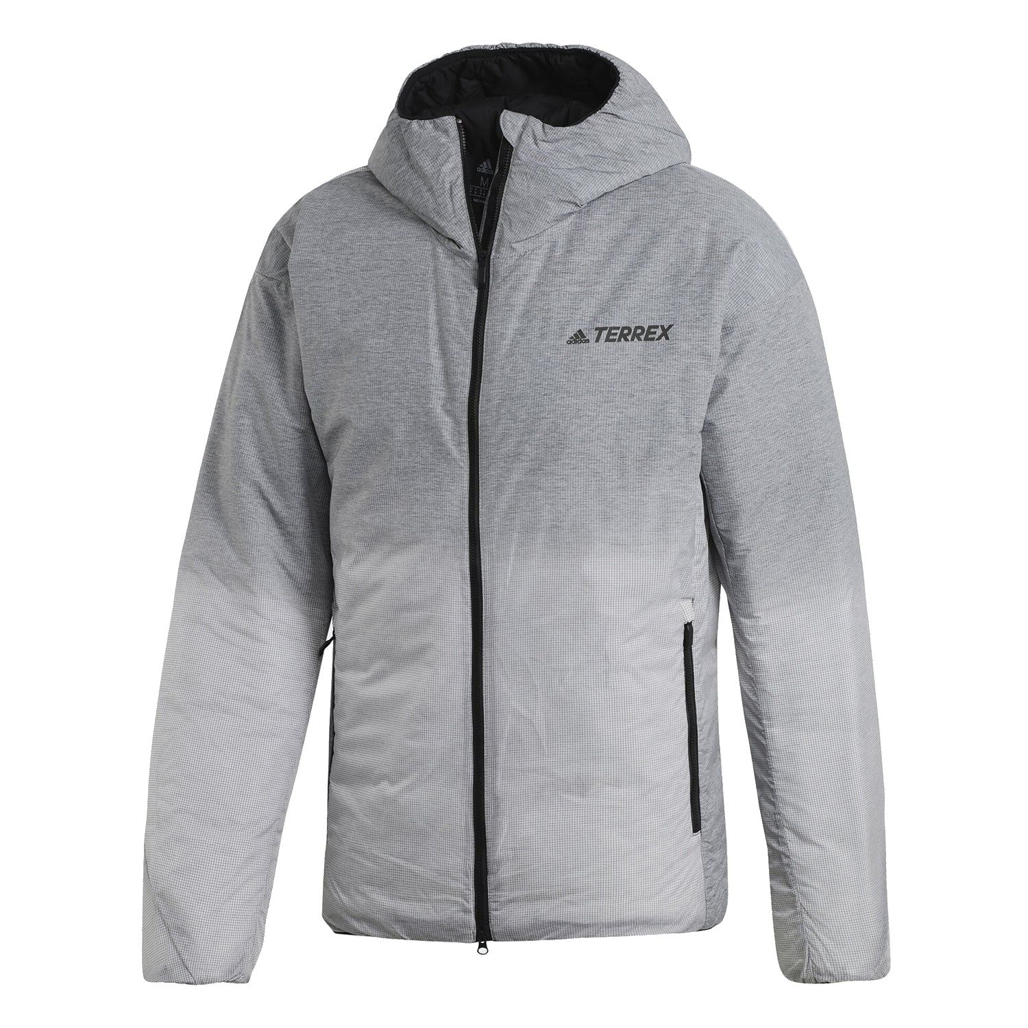 adidas Terrex Windweave Insulated Trail Hooded Jacket - Grey - ViaductClothing -  -  