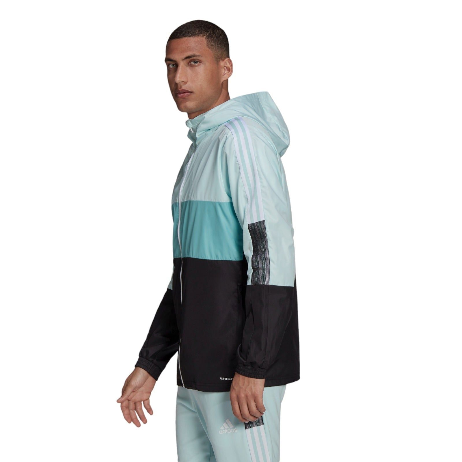 adidas Tiro Windbreaker Jacket - Turquoise Blue - ViaductClothing -  -  