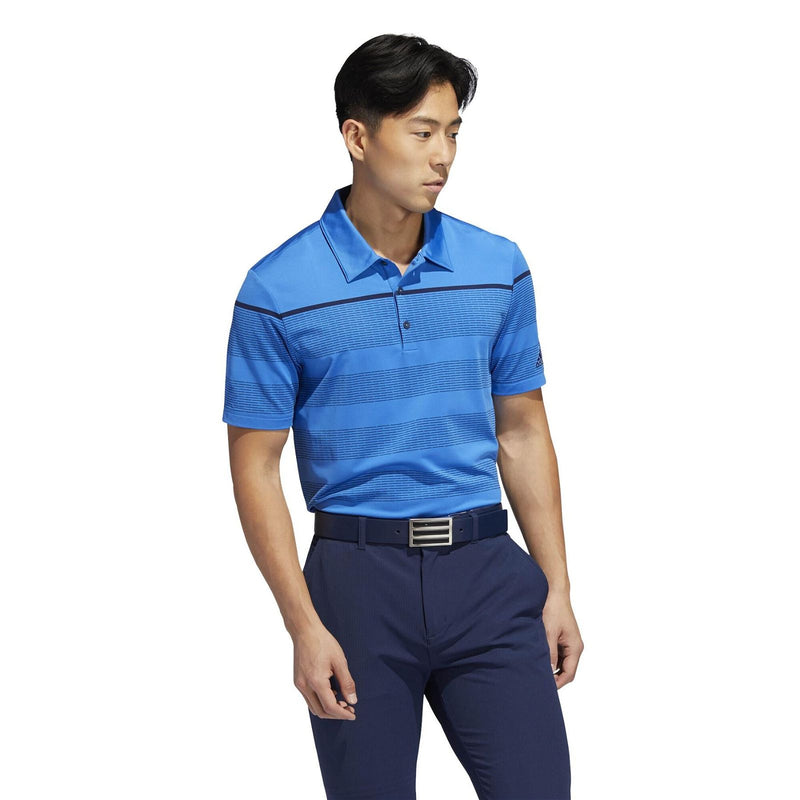 adidas Ultimate365 Dash Stripe Polo Shirt - Blue - ViaductClothing -  -  