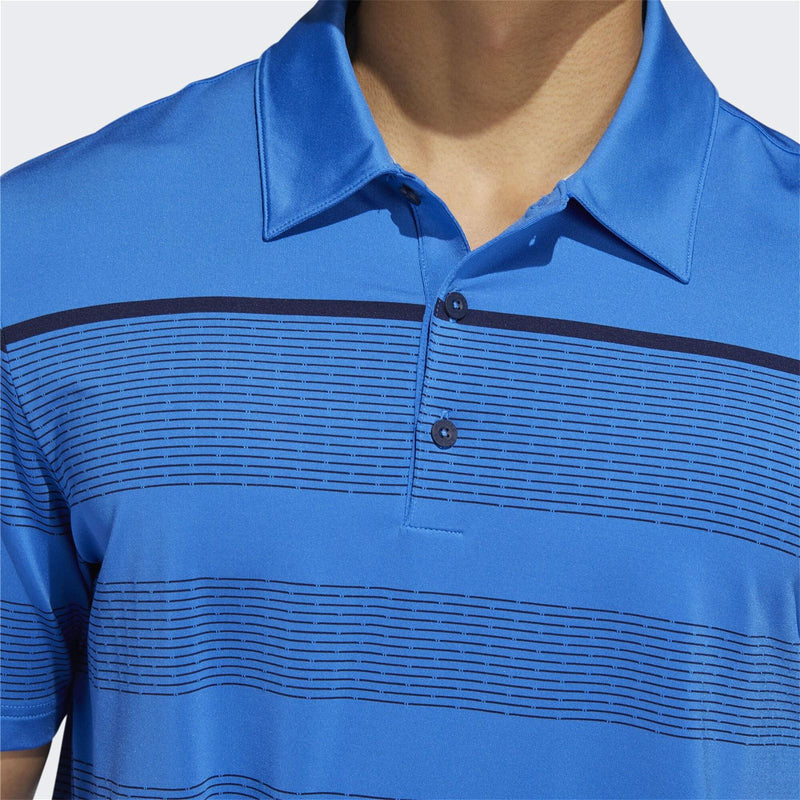 adidas Ultimate365 Dash Stripe Polo Shirt - Blue - ViaductClothing -  -  