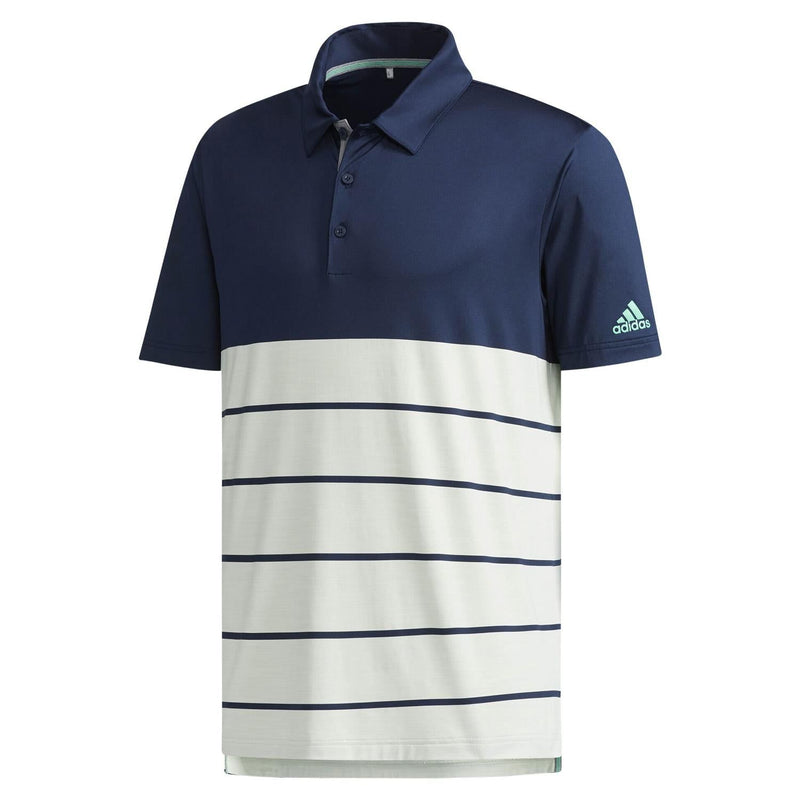 adidas Ultimate 365 Heather Block Polo Shirt - Navy - ViaductClothing -  -  