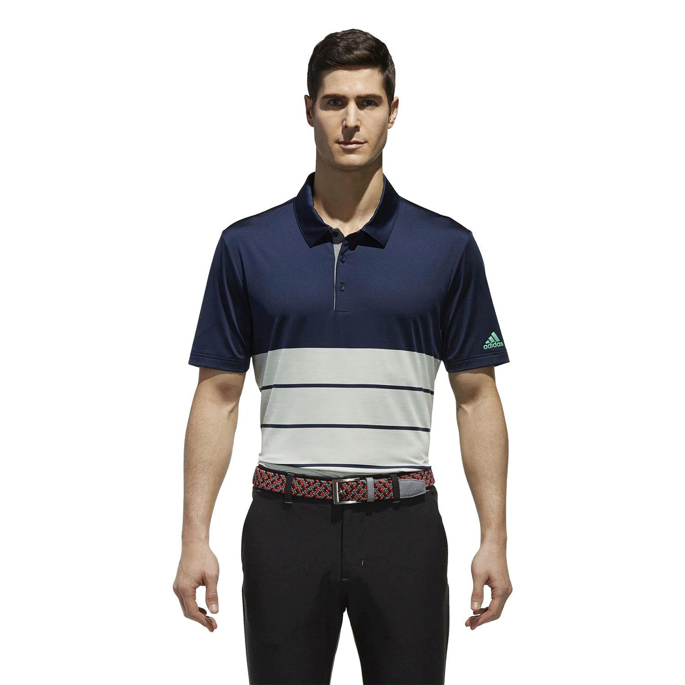 Adidas heather block polo 2025