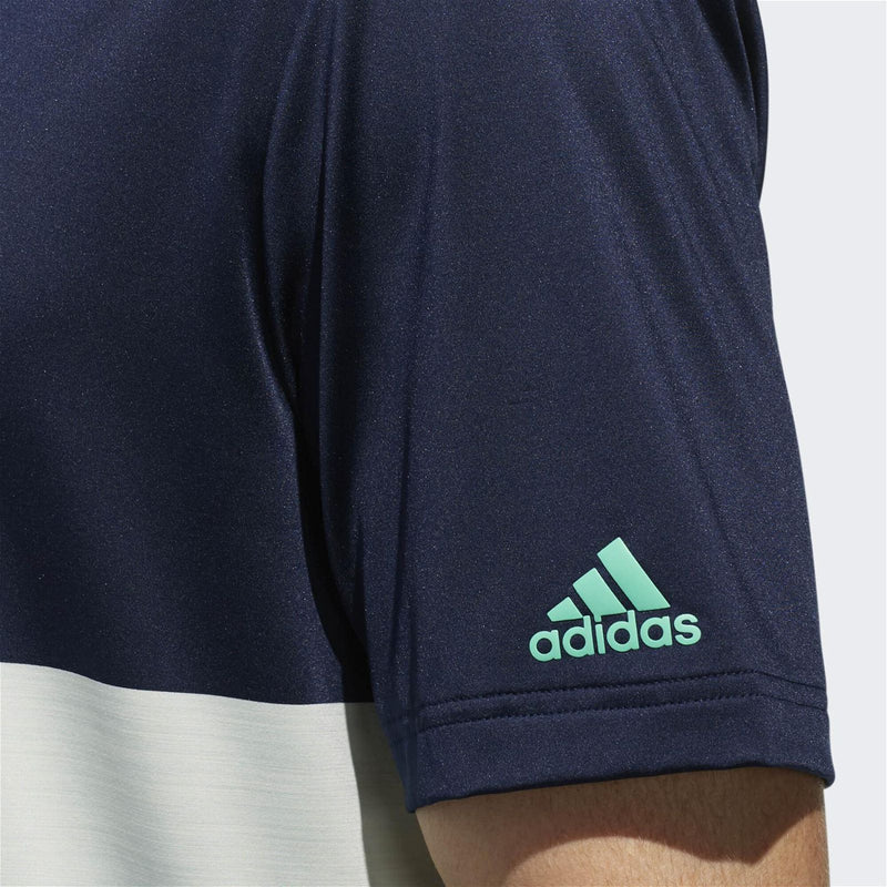 adidas Ultimate 365 Heather Block Polo Shirt - Navy - ViaductClothing -  -  