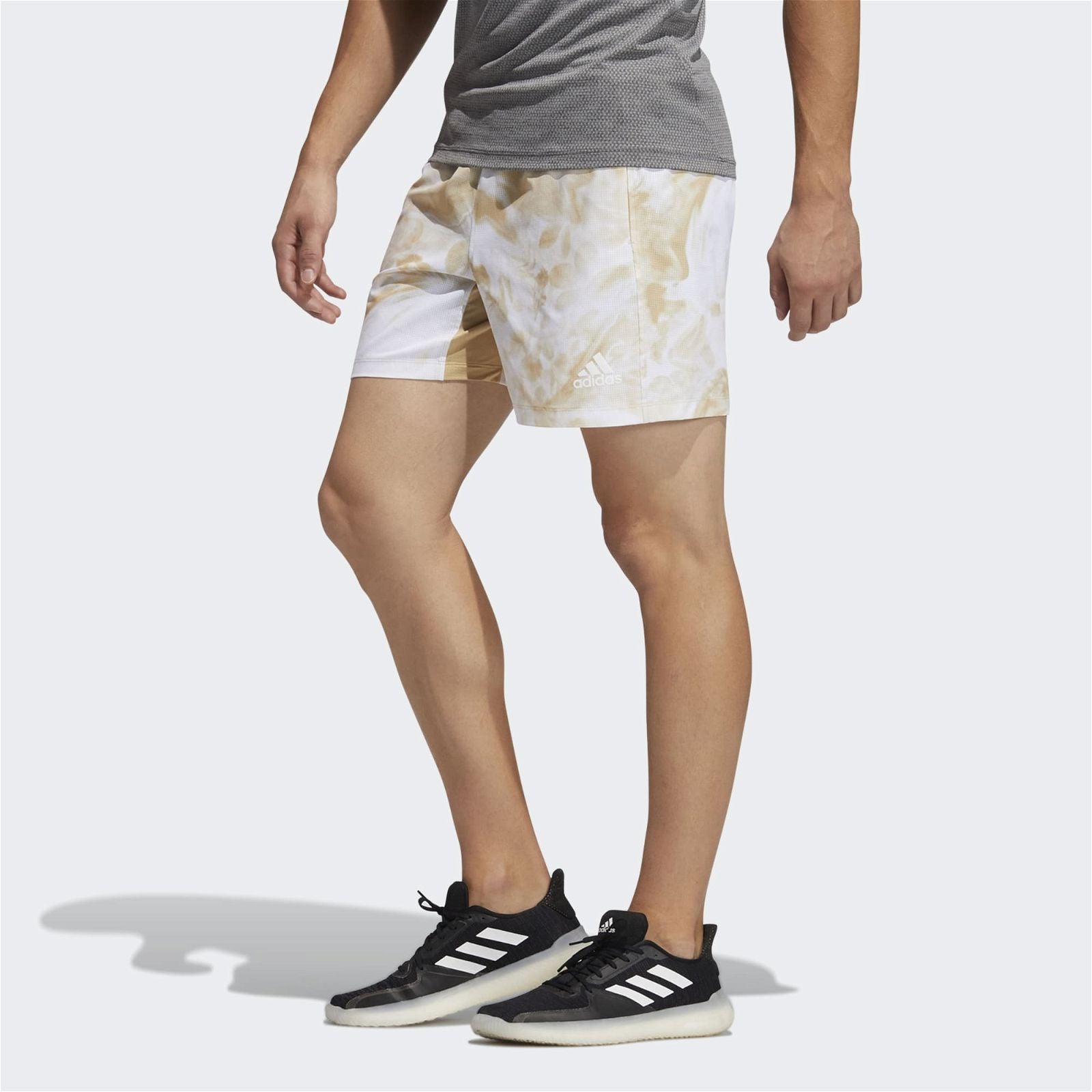 adidas Unite Floral Shorts - Hazy Beige - ViaductClothing -  -  