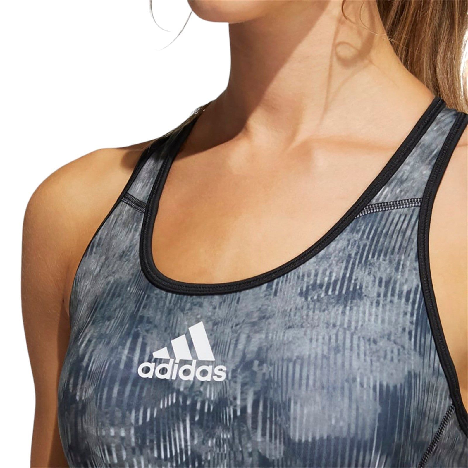 adidas Women's Don't Rest Floral Bra - Grey - ViaductClothing -  -  