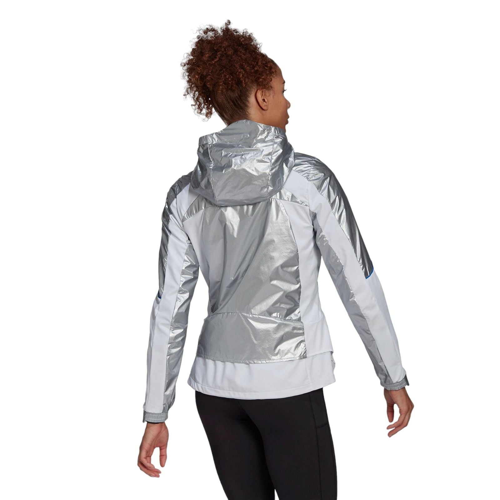 adidas Women's Marathon Space Race NASA Jacket - Silver - ViaductClothing -  -  