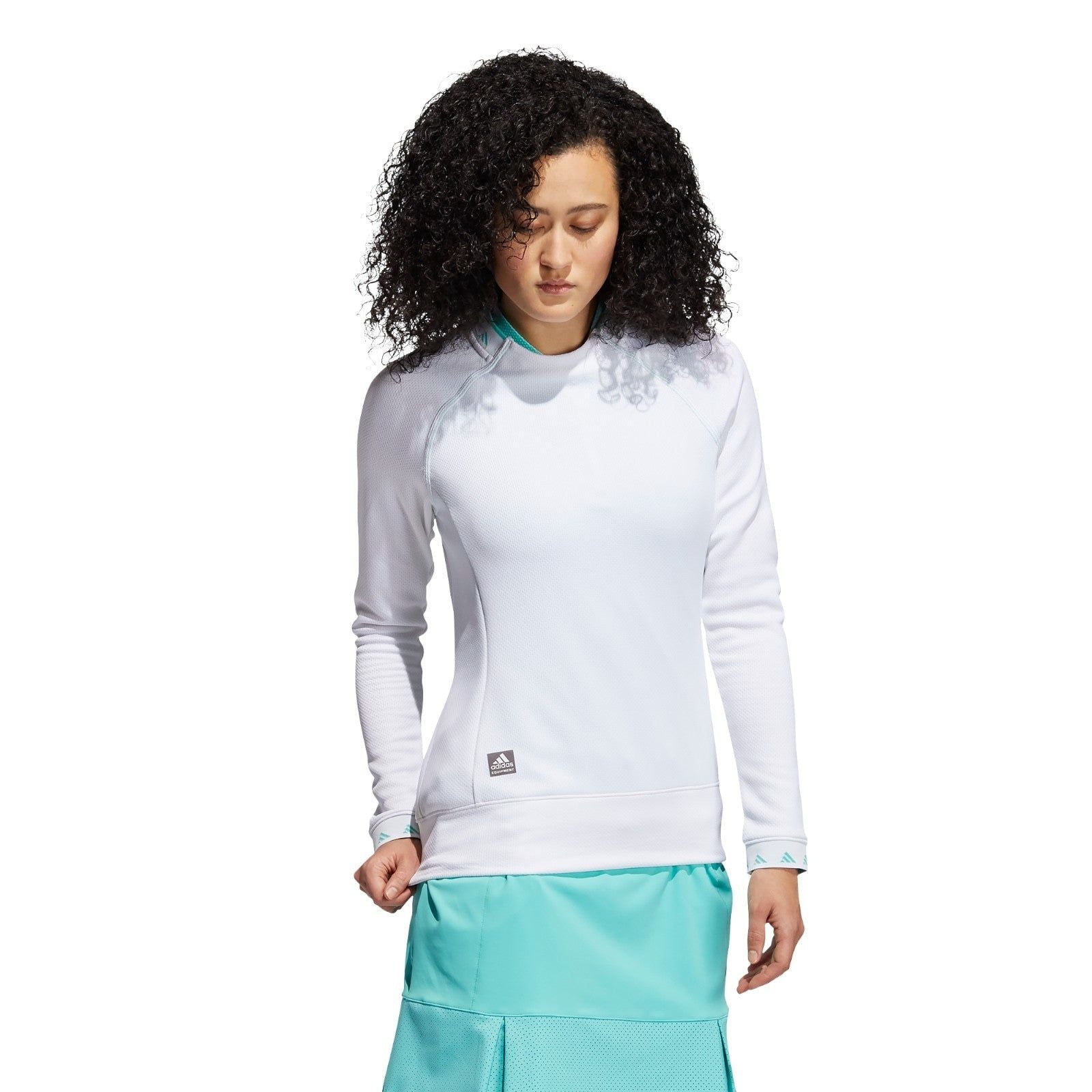 adidas Womens Equipment Crew Sweatshirt - White - ViaductClothing -  -  