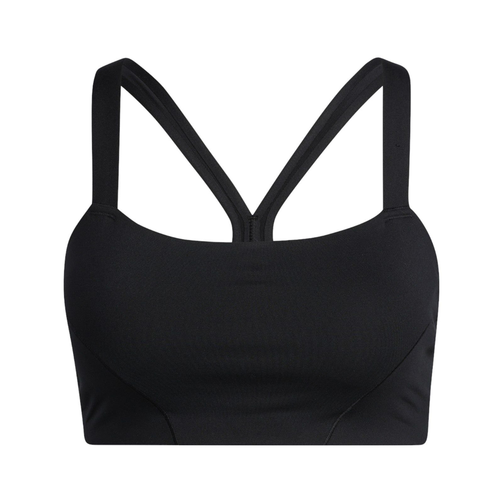 adidas Womens Light-Support Yoga Bra - Black - ViaductClothing -  -  
