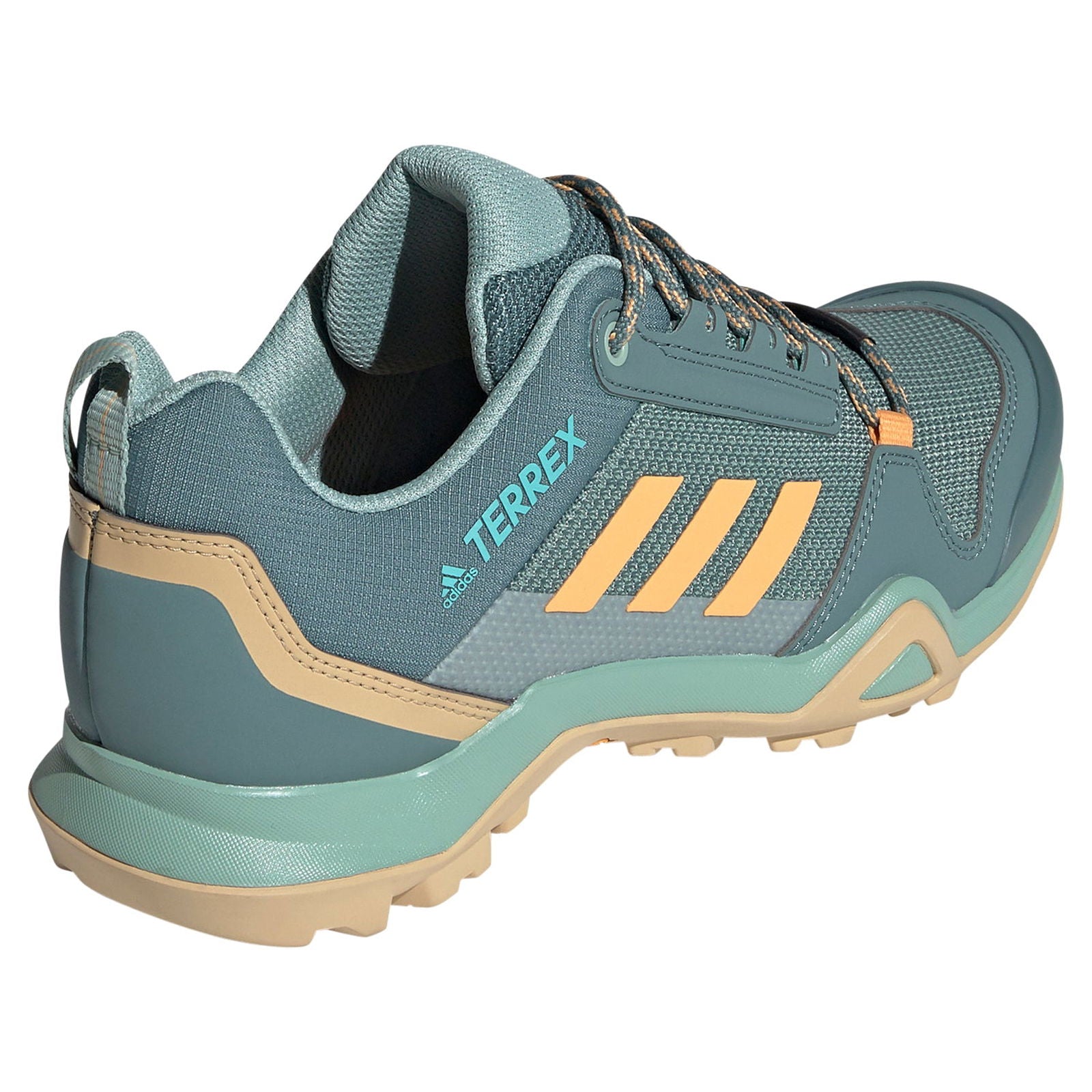 adidas Womens Terrex AX3 Hiking Shoes - Green - ViaductClothing -  -  
