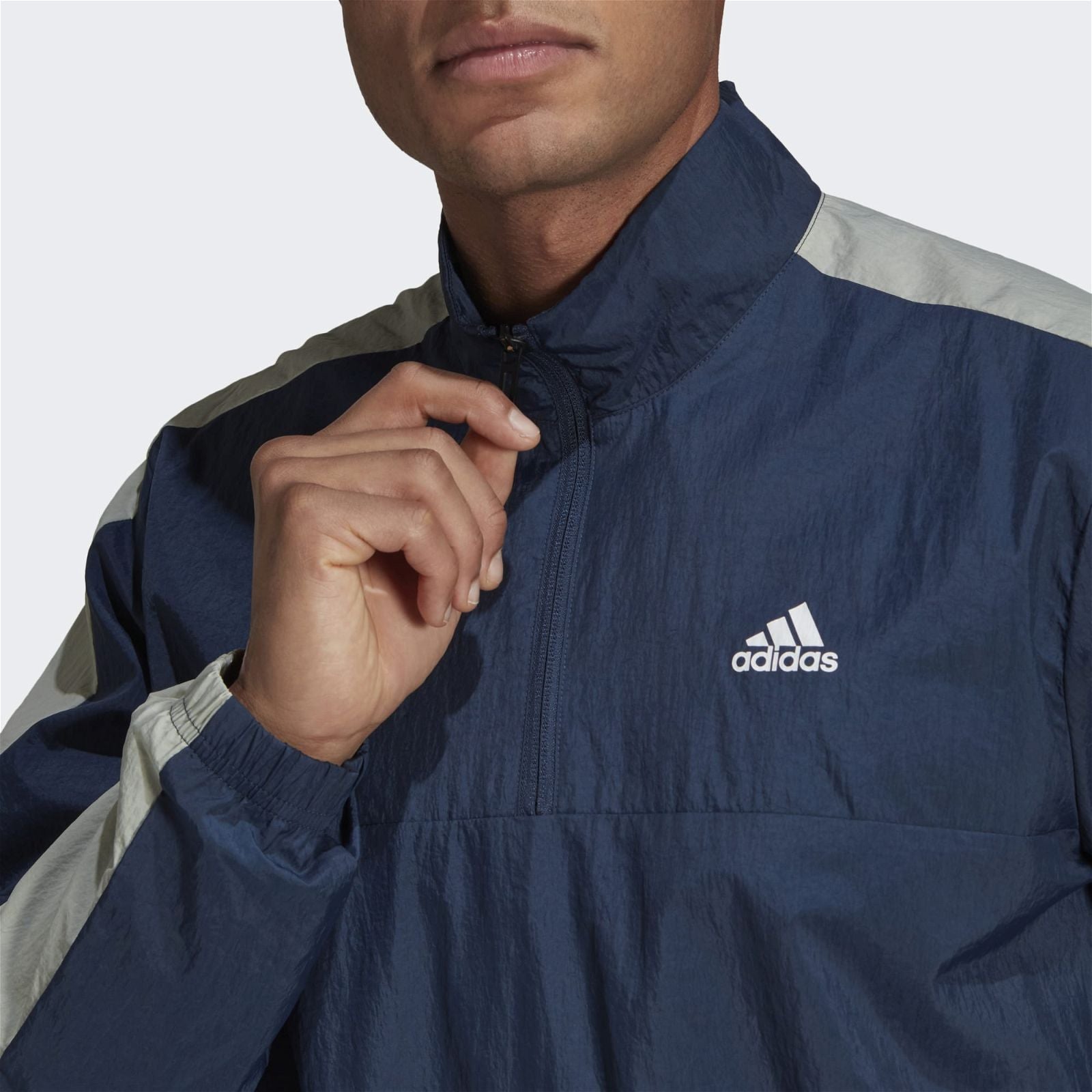 adidas Woven Half Zip Tracksuit - Navy - ViaductClothing -  -  