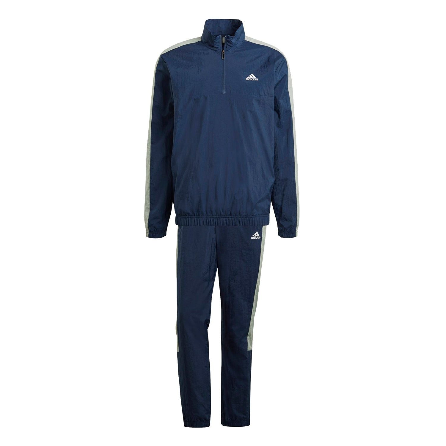 adidas Woven Half Zip Tracksuit - Navy - ViaductClothing -  -  