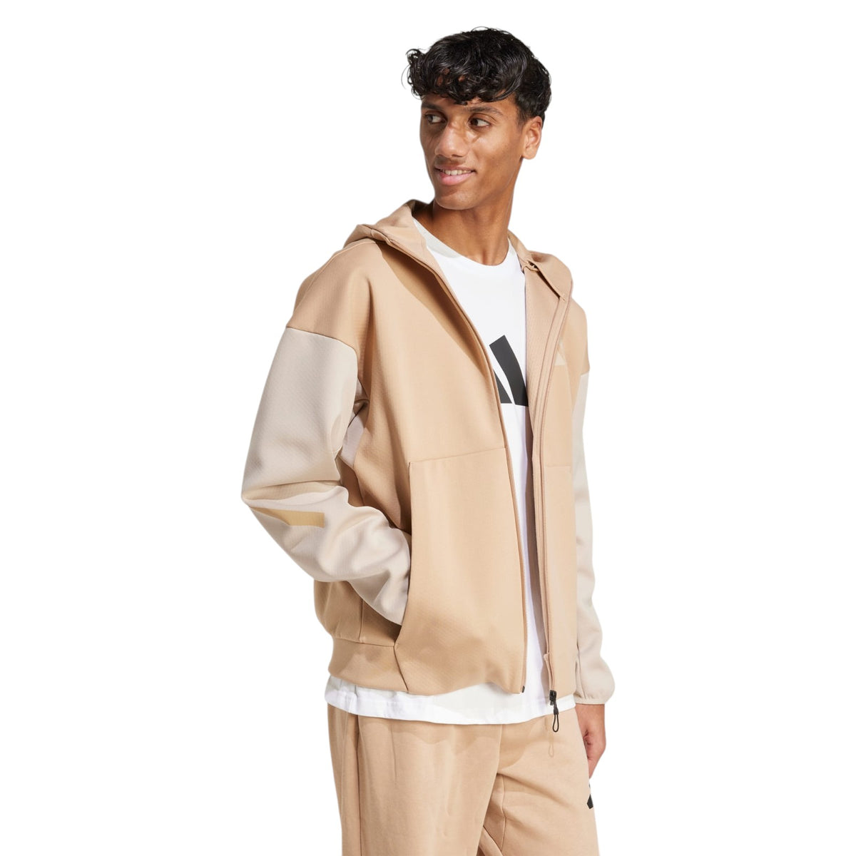 adidas Men's Z.N.E. Full-Zip Hoodie - Sand
