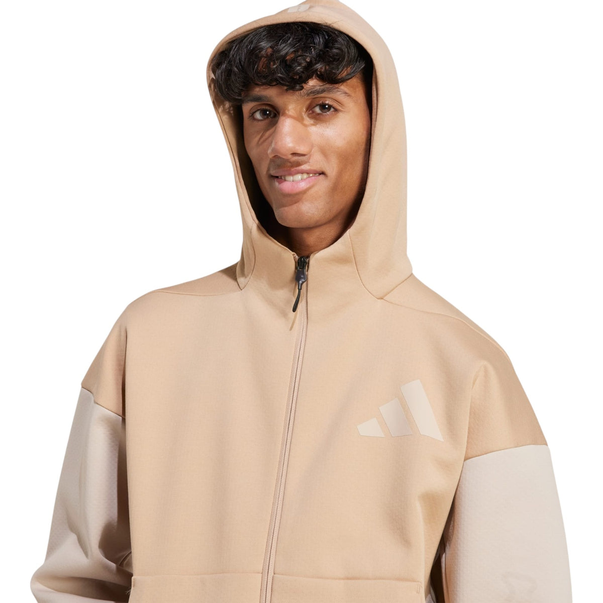 adidas Men's Z.N.E. Full-Zip Hoodie - Sand