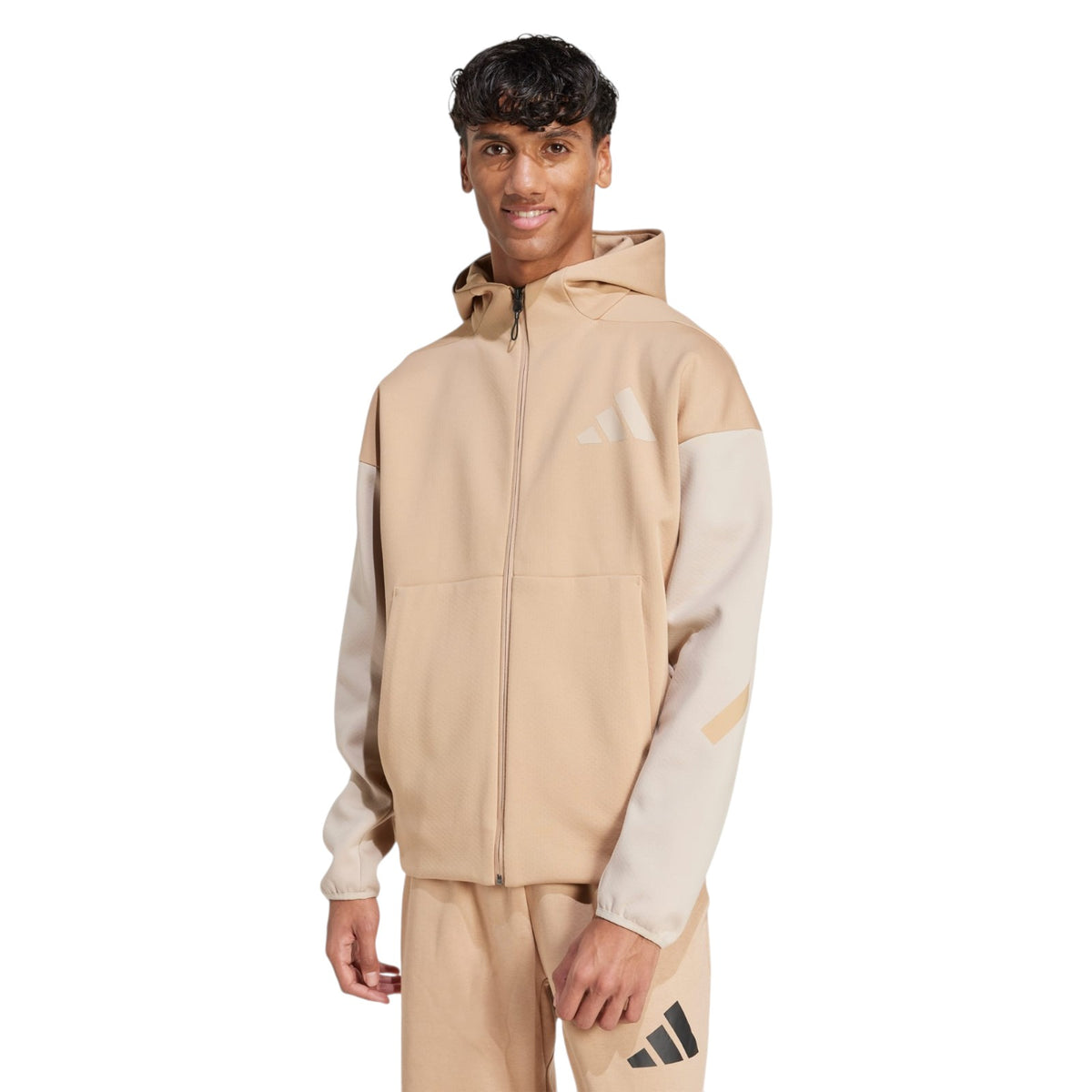 adidas Men's Z.N.E. Full-Zip Hoodie - Sand