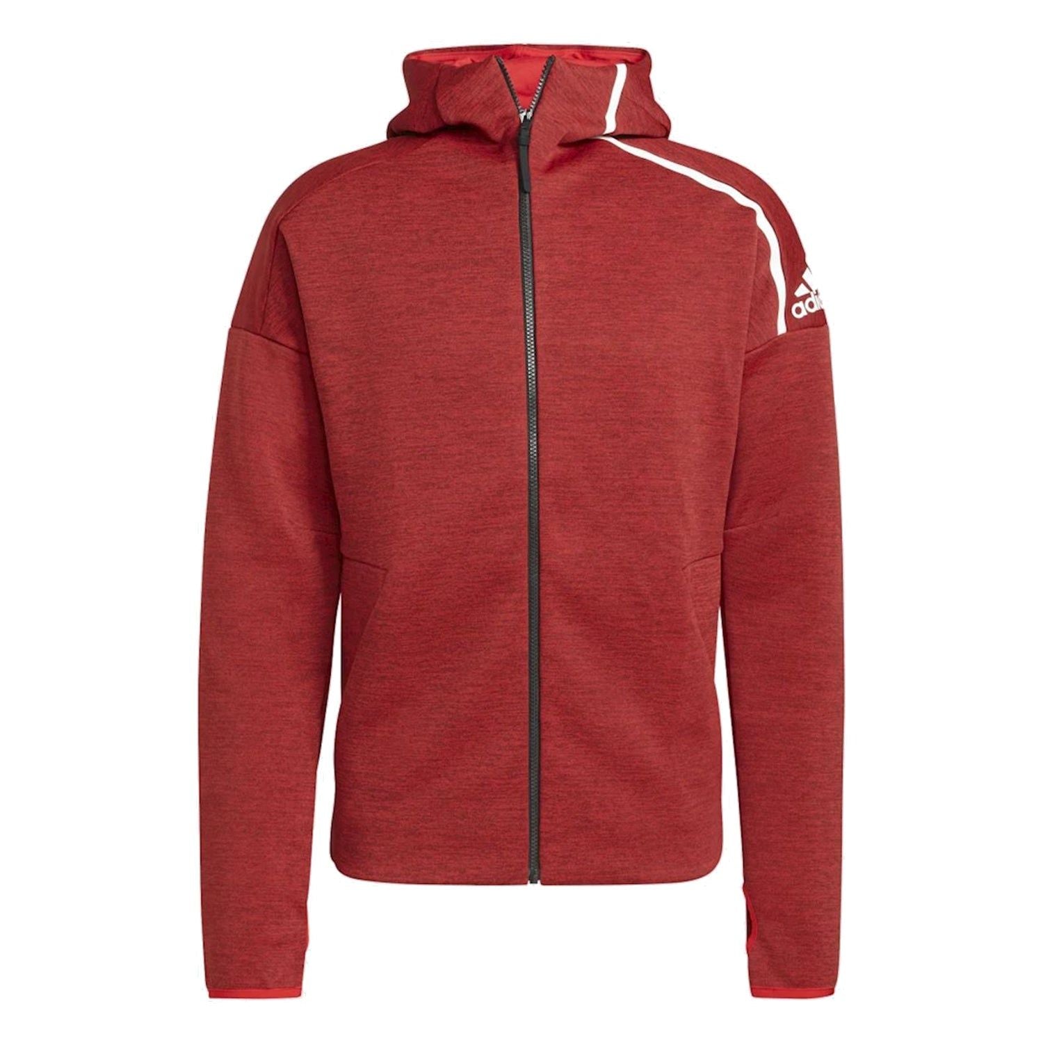 adidas ZNE Fast Release Full Zip Hoodie - Red - ViaductClothing -  -  