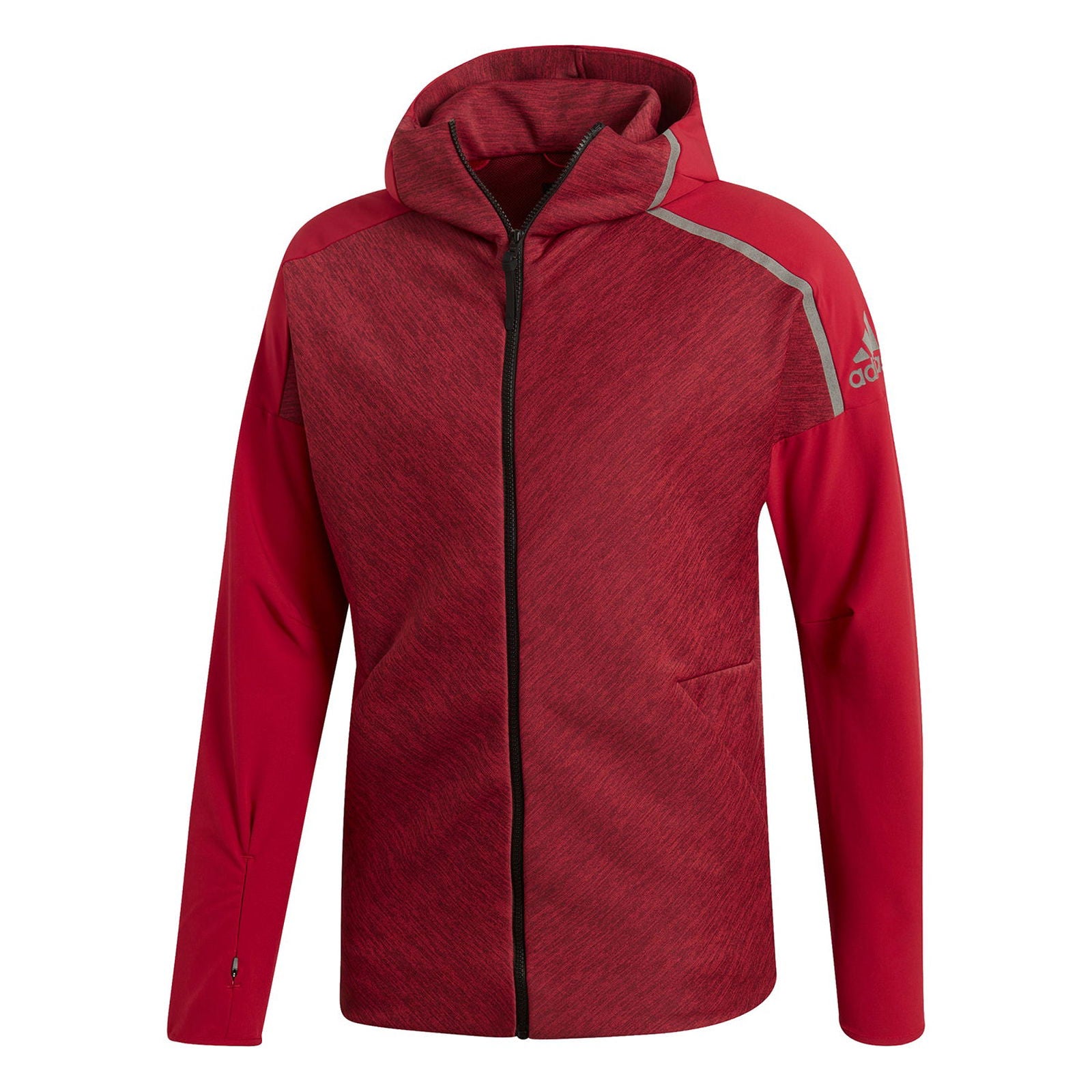 adidas ZNE Fast Release Hybrid Hoodie - Burgundy - ViaductClothing -  -  