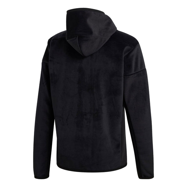 adidas ZNE Full-Zip Velour Hoodie - Black - ViaductClothing -  -  