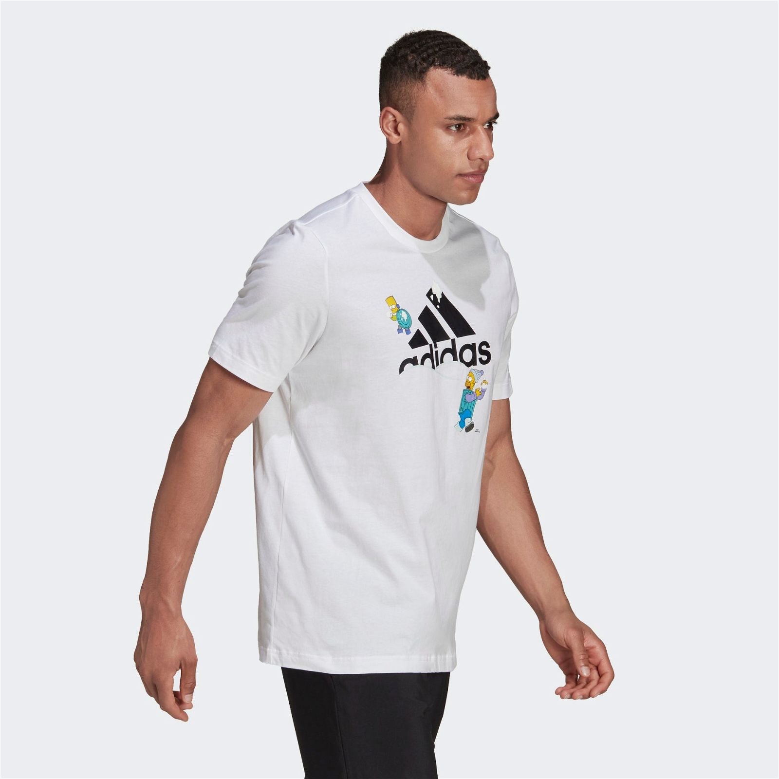 adidas x The Simpsons Snowball Fight Graphic Tee - White - ViaductClothing -  -  