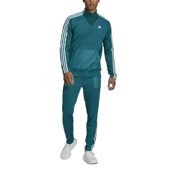 adidas AEROREADY Tricot Quarter-Zip Track Suit - Teal Green