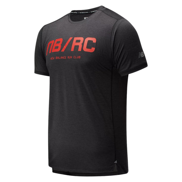 New Balance Printed Impact Run T Shirt - Black