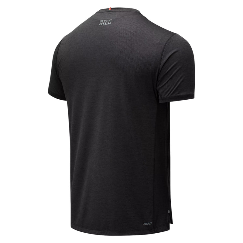 New Balance Printed Impact Run T Shirt - Black