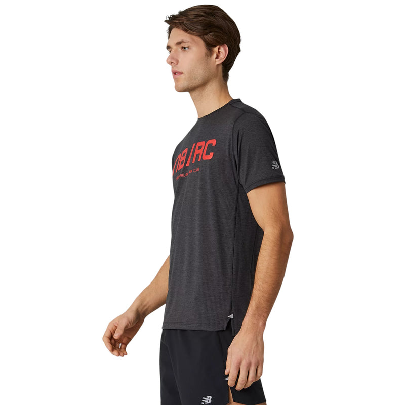 New Balance Printed Impact Run T Shirt - Black