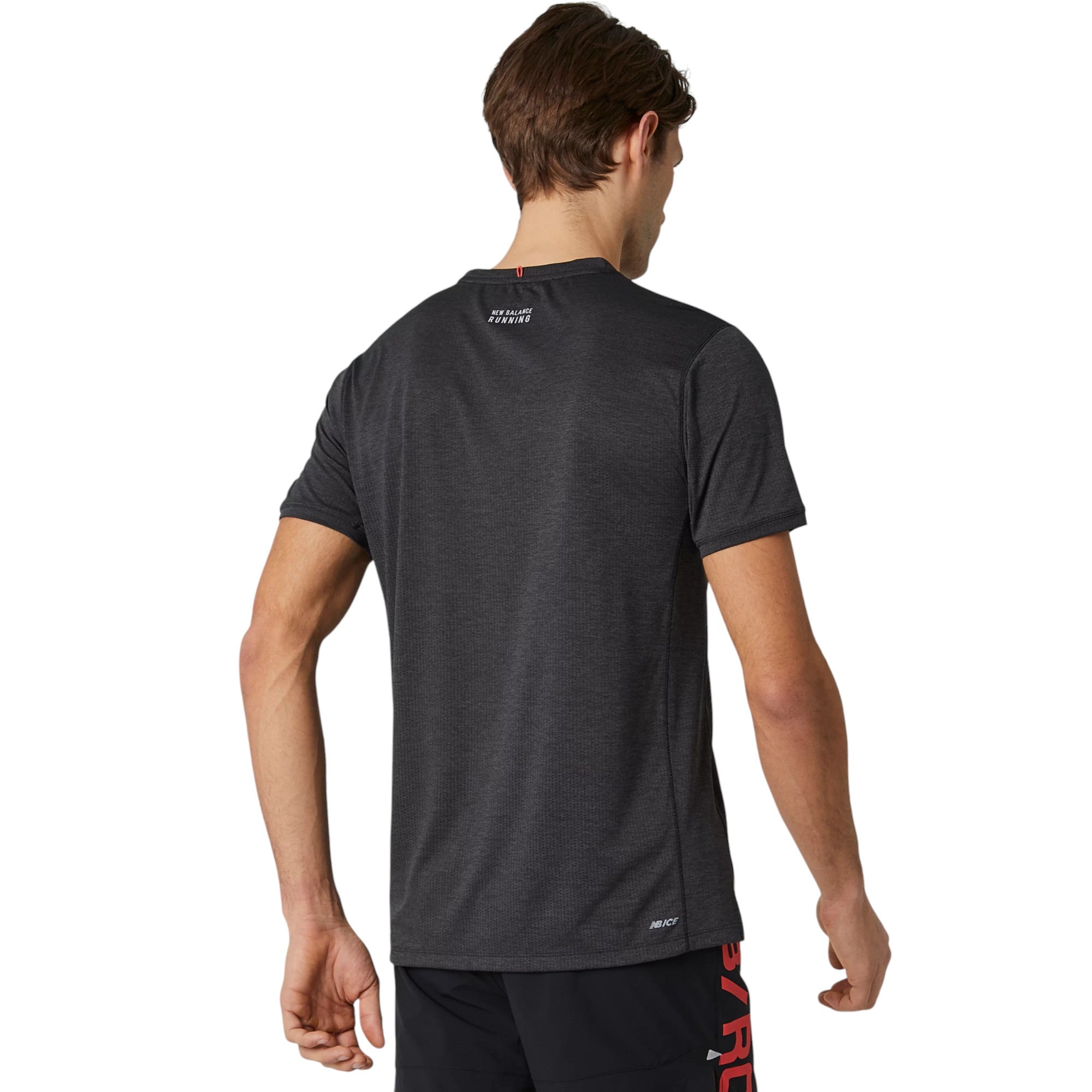 New Balance Printed Impact Run T Shirt - Black