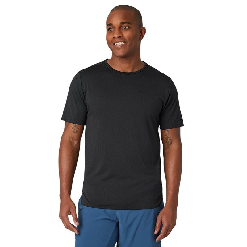 New Balance Q Speed Jacquard Short Sleeve Top - Black