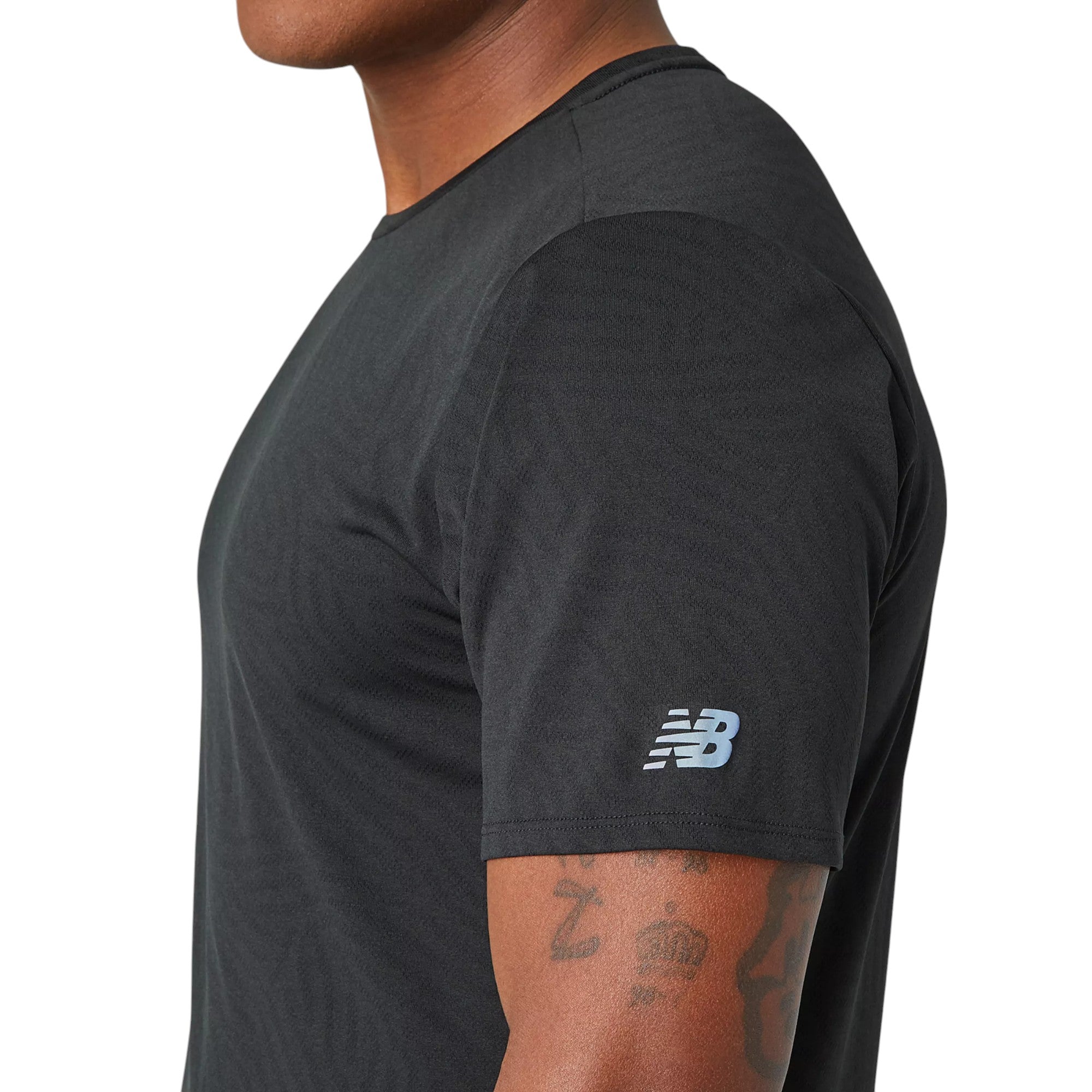 New Balance Q Speed Jacquard Short Sleeve Top - Black