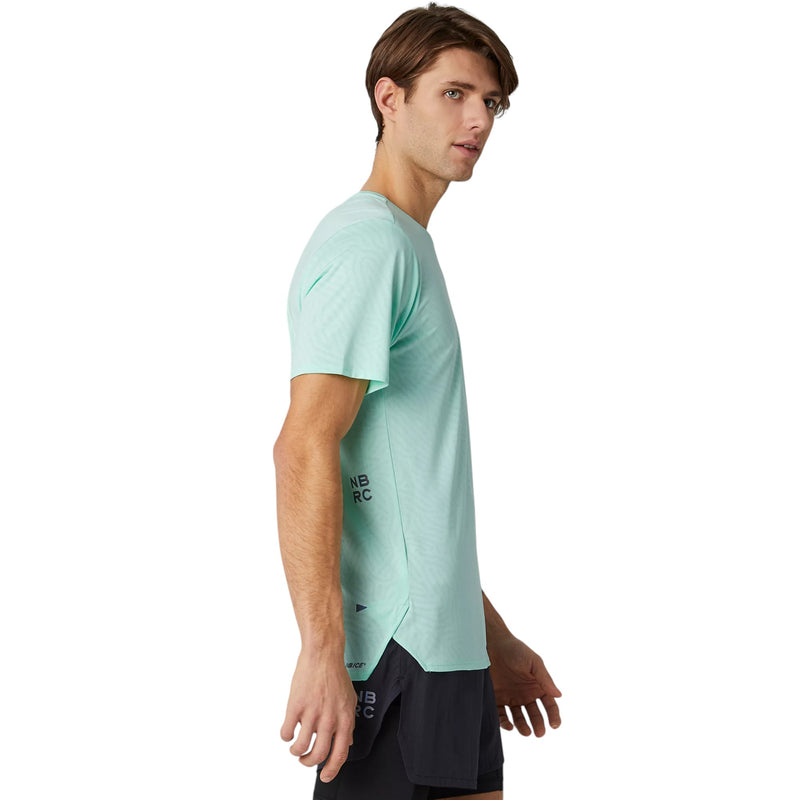 New Balance Q Speed Jacquard Short Sleeve Top - Green