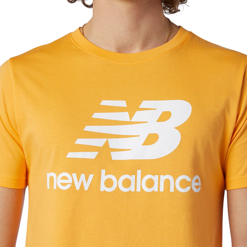 New Balance Essentials Stacked Logo T-Shirt - Yellow