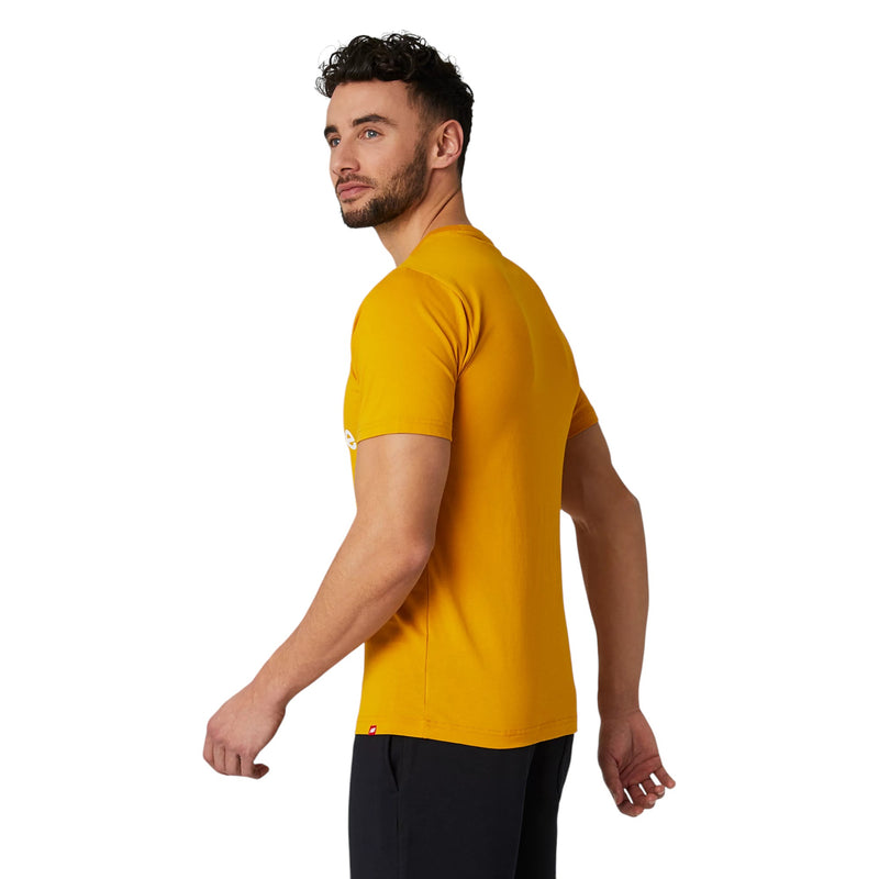 New Balance Essentials Stacked Logo T-Shirt - Varsity Gold